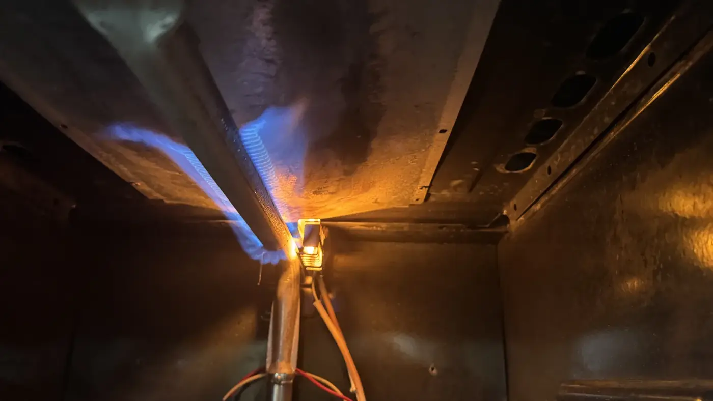 Gas burner flame diagnostics