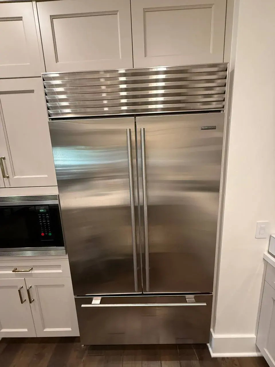 Sub-Zero side-by-side built-in refrigerator